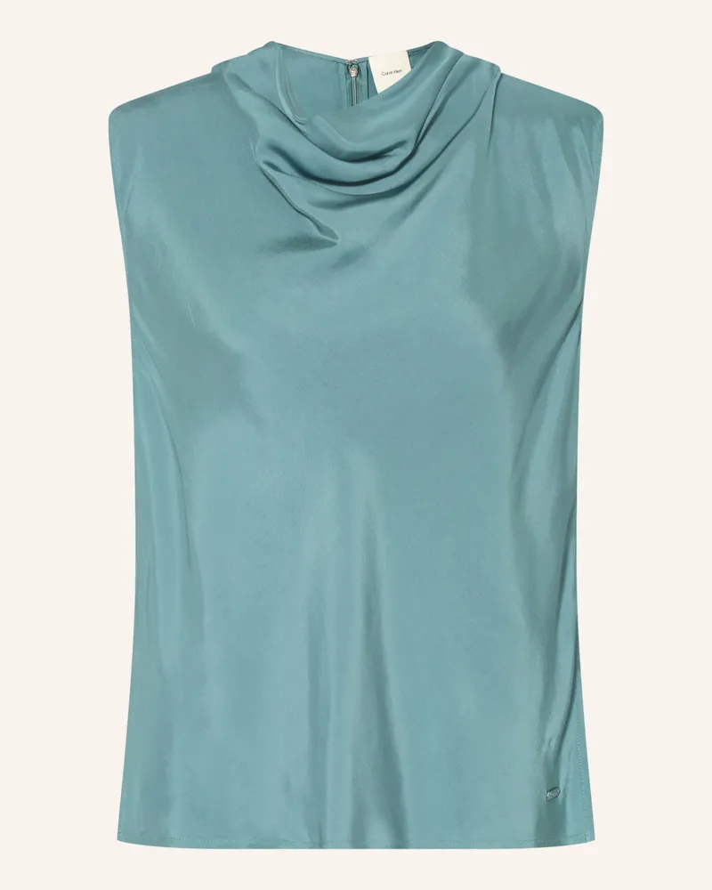Calvin Klein Blusentop gruen Petrol