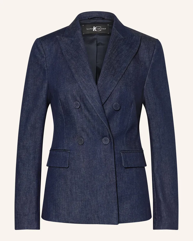 Luisa Cerano Jeansblazer Dunkelblau