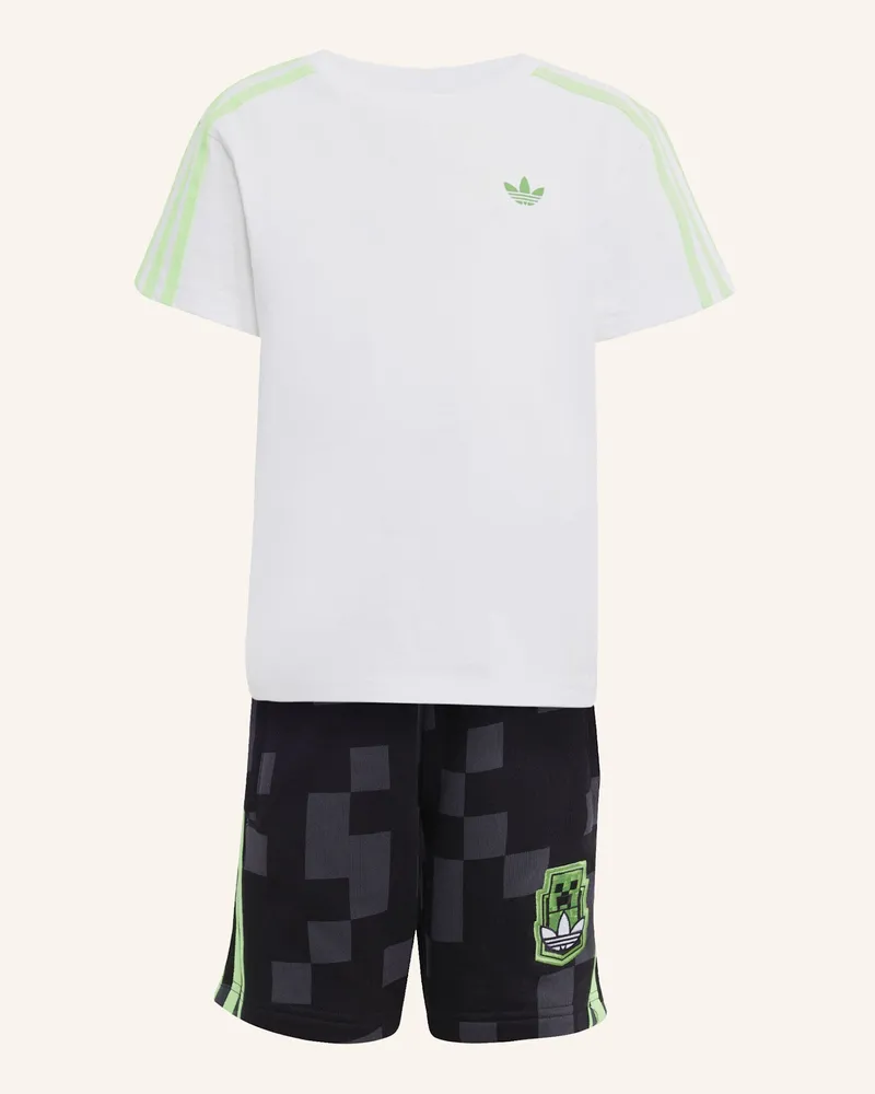 adidas ADIDAS ORIGINALS X MINECRAFT KIDS SHORT TEE SET KINDER Weiss