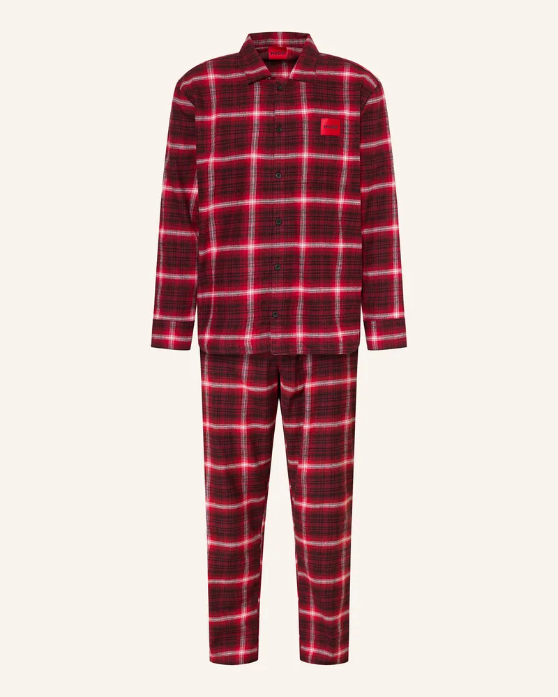 HUGO BOSS Schlafanzug Louk rot Rot