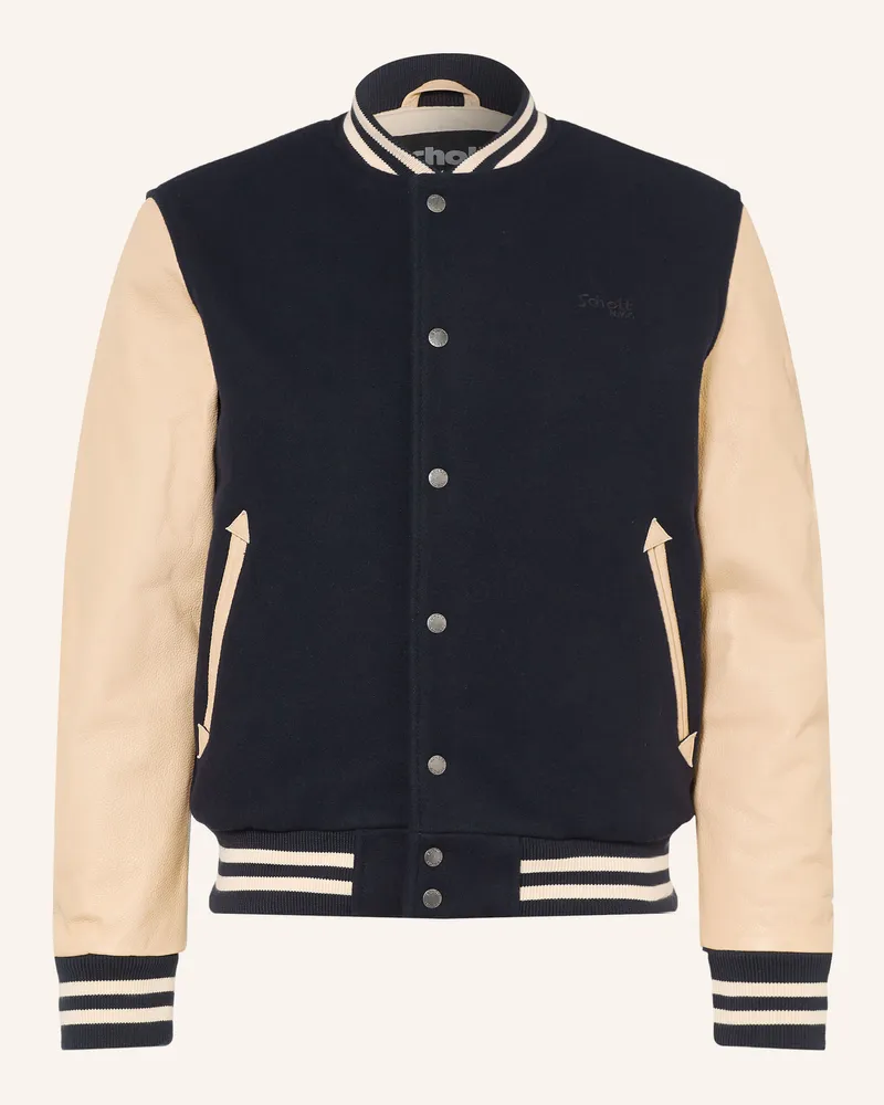 Schott N.Y.C College-Jacke blau Dunkelblau
