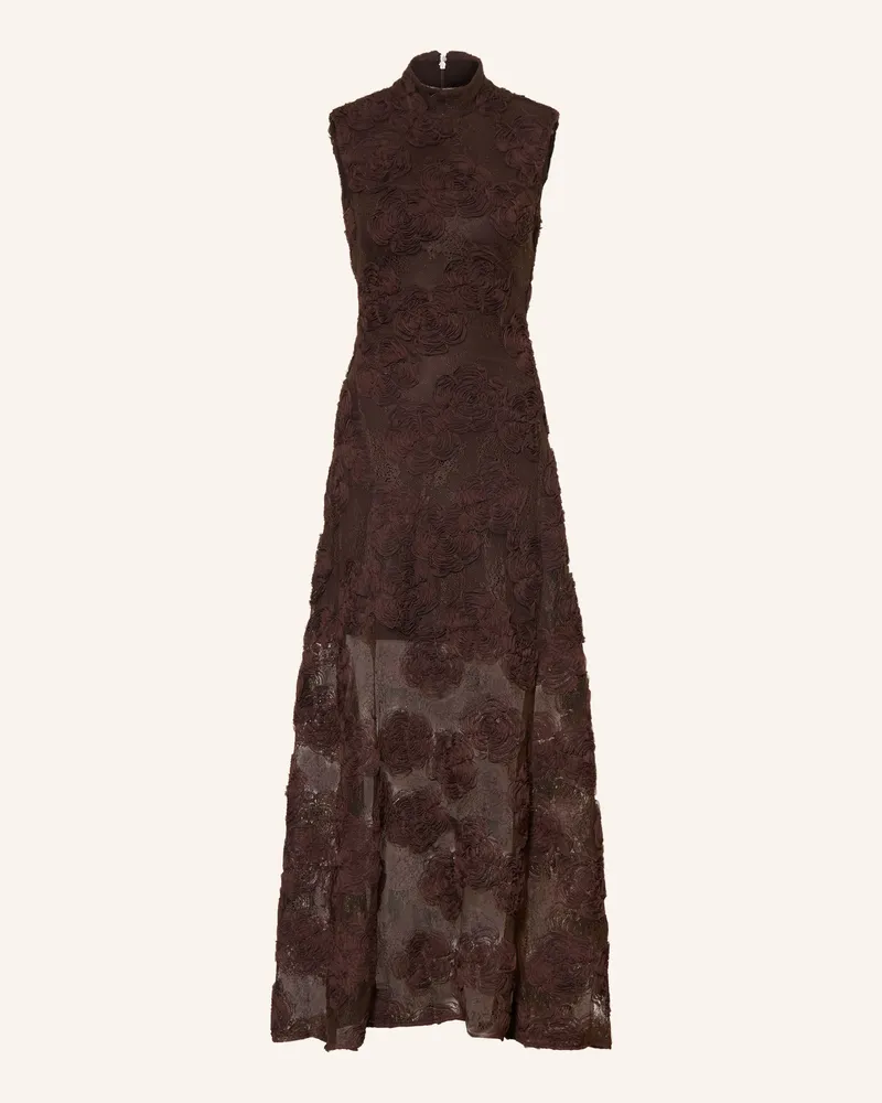 ROTATE Birger Christensen Kleid Aus Spitze braun Dunkelbraun