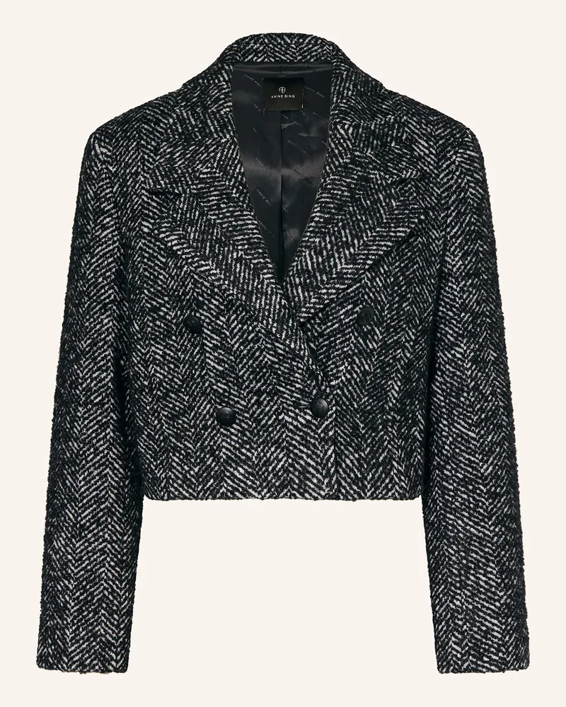 Anine Bing Cropped-Blazer VIENNA Schwarz