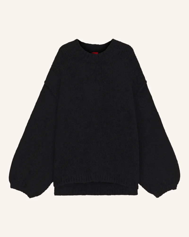 HUGO BOSS Pullover SAGARRO Oversize Fit Schwarz