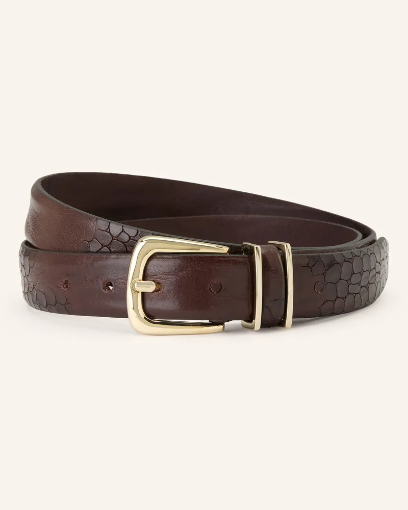 b.belt Ledergürtel CHARLISA Dunkelbraun