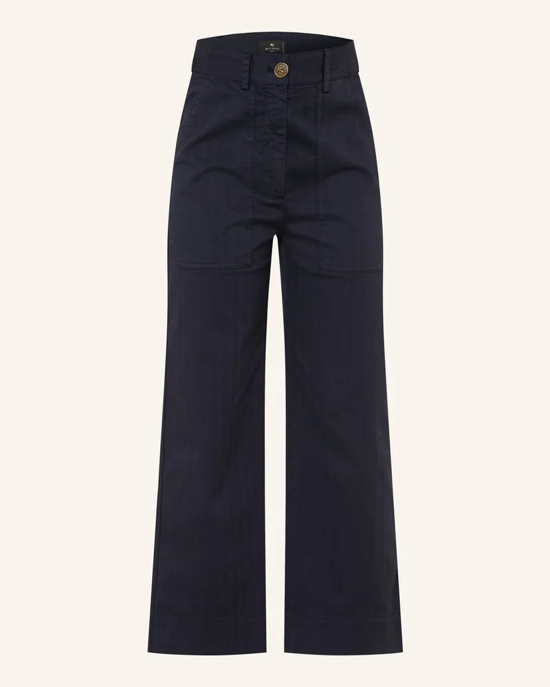 Etro 7/8-Hose blau Dunkelblau