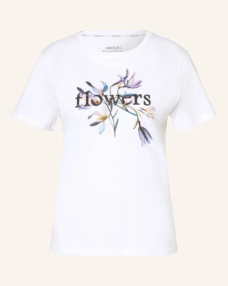 Marc Cain T-Shirt Mit Schmucksteinen weiss 100