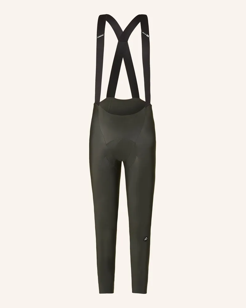 ASSOS Radhose MILLE GT SPRING FALL BIB TIGHTS S11 mit Trägern und gepolstertem Einsatz Oliv