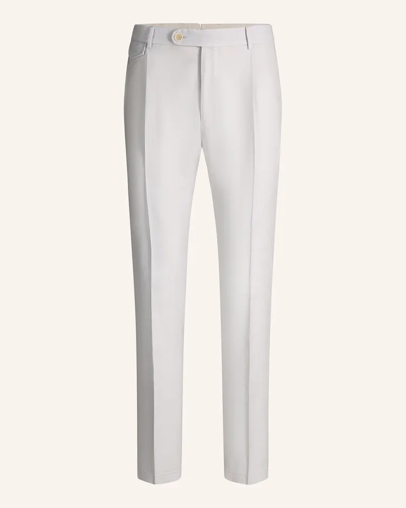 windsor. Anzughose Silvi Extra Slim Fit Mit Leinen gelb Hellgrau