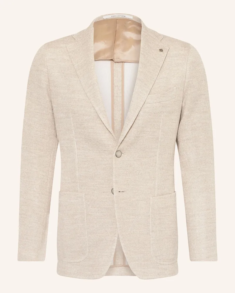 Tagliatore Stricksakko Extra Slim Fit beige Creme