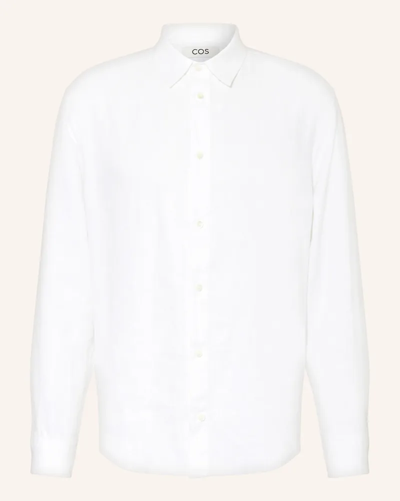 COS Leinenhemd Relaxed Fit Weiss