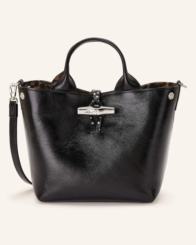 Longchamp Handtasche Le Roseau Small schwarz Schwarz