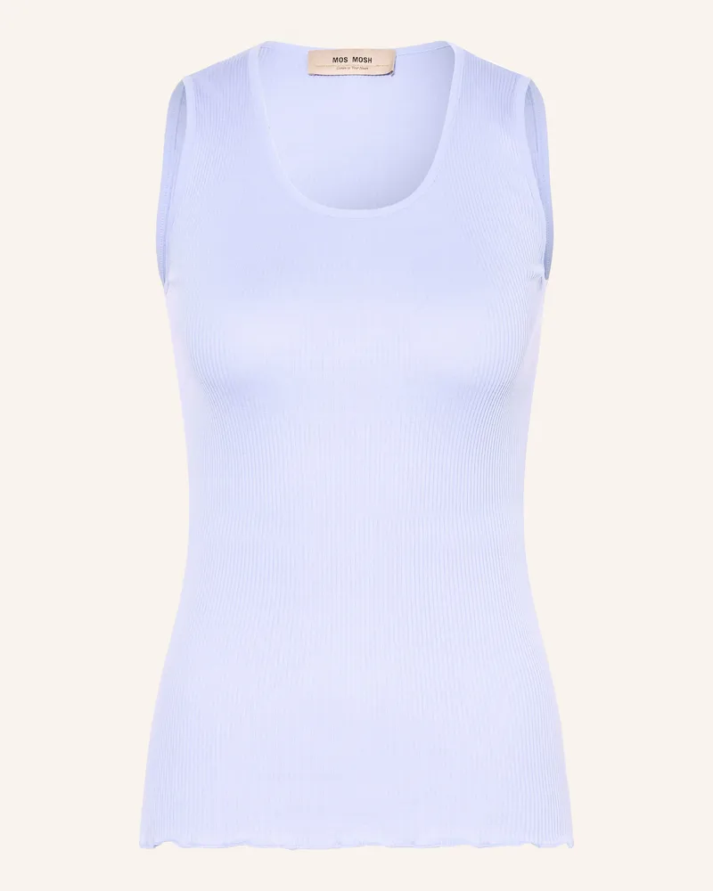 Mos Mosh Top MMELAINE mit Seide Hellblau