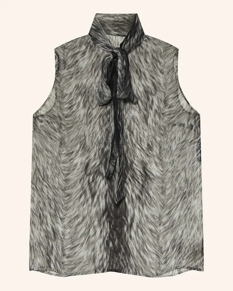 Dolce & Gabbana Schluppenbluse aus Seide Schwarz