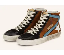 Hightop-Sneaker SLIDE - BRAUN/ BLAU