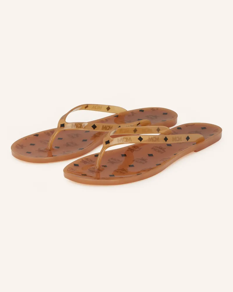 MCM Zehentrenner Cognac