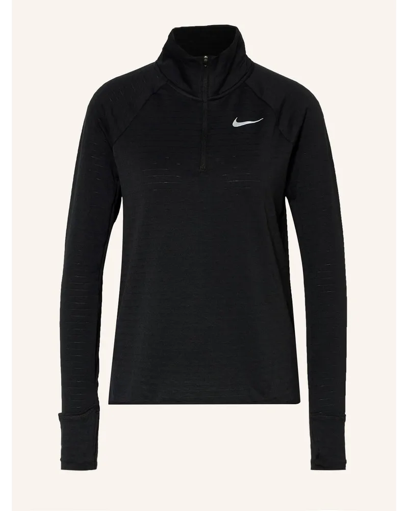 Nike Laufshirt THERMA-FIT ELEMENT Schwarz