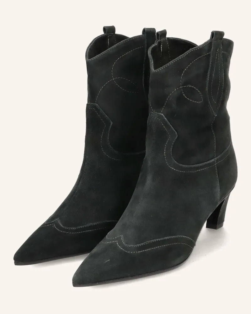 Thea Mika Cowboy Boots Dunkelgrau