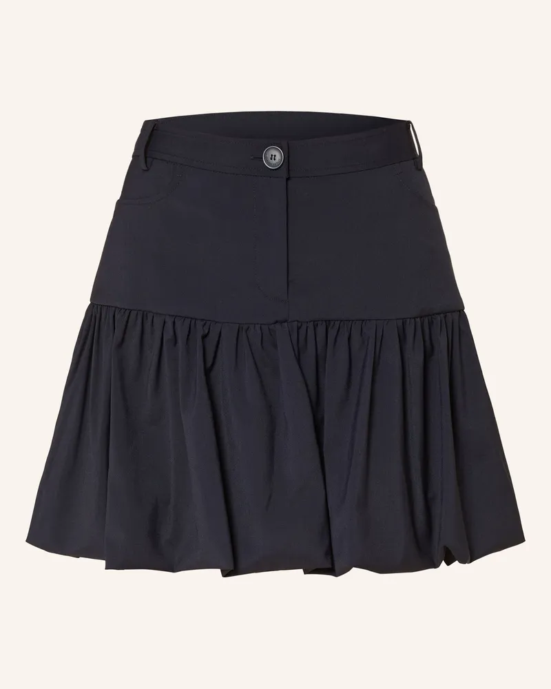 Claudie Pierlot Rock mit Rüschen Dunkelblau