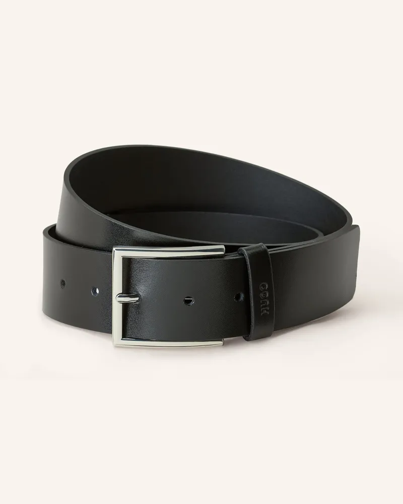 HUGO BOSS Ledergürtel Giaspo schwarz Schwarz