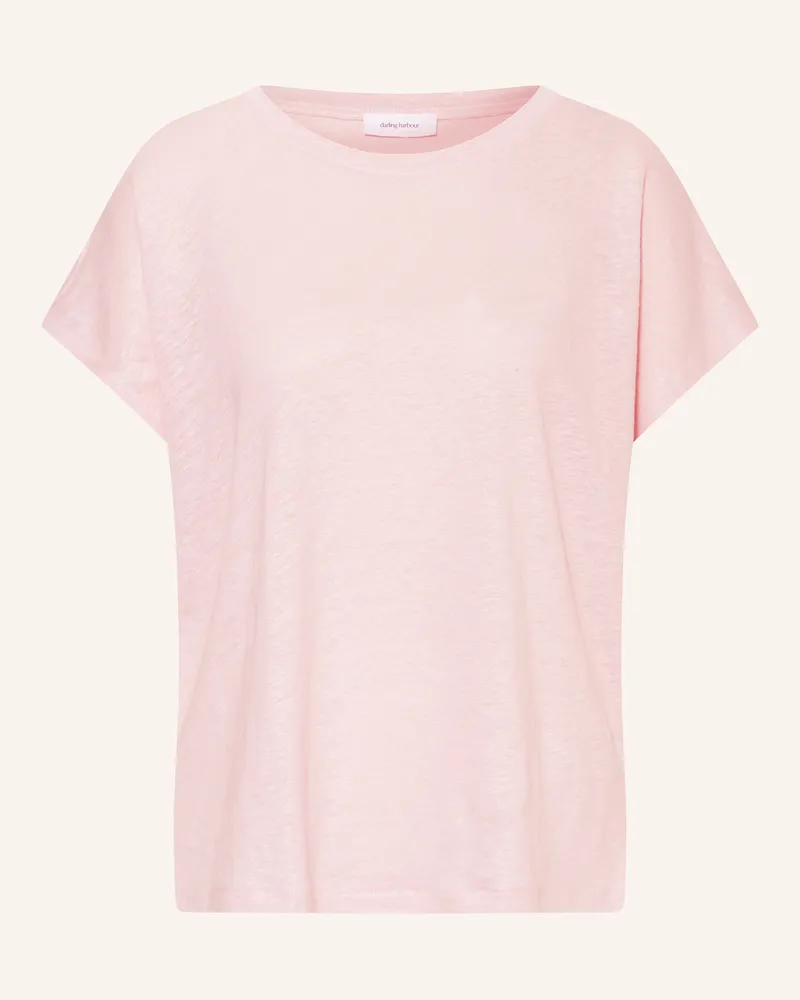 Darling Harbour T-Shirt aus Leinen Hellrosa