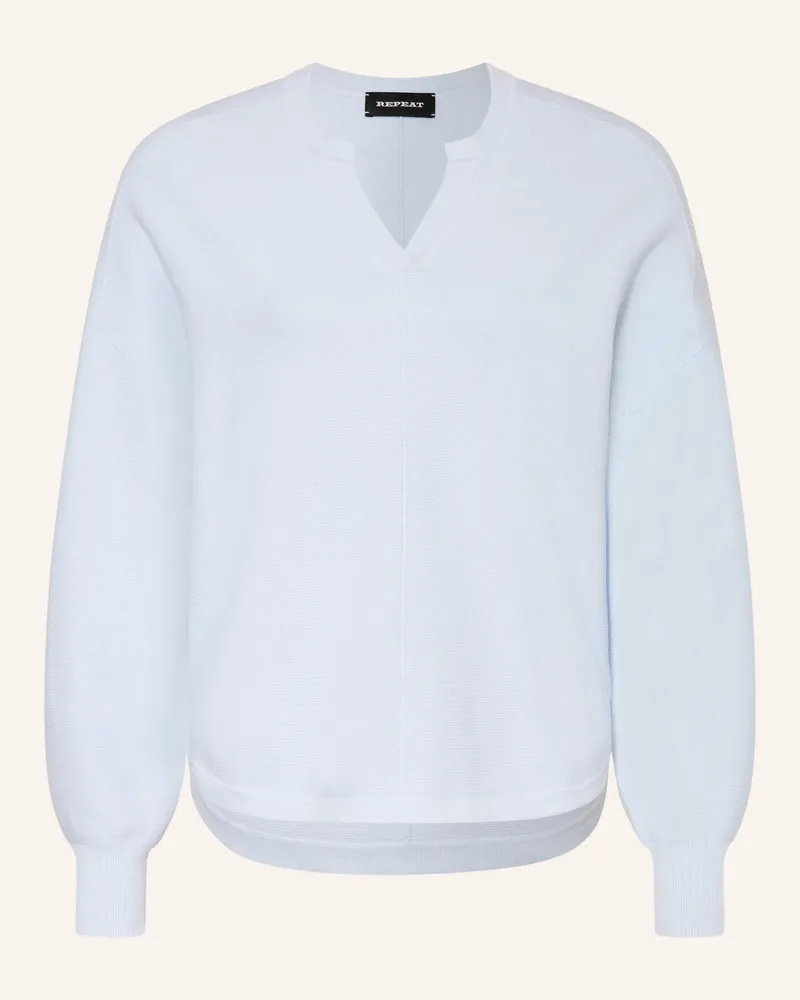 Repeat Oversized-Pullover blau Hellblau