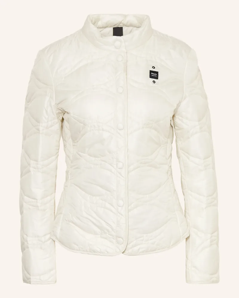 Blauer Steppjacke Ellery weiss Creme