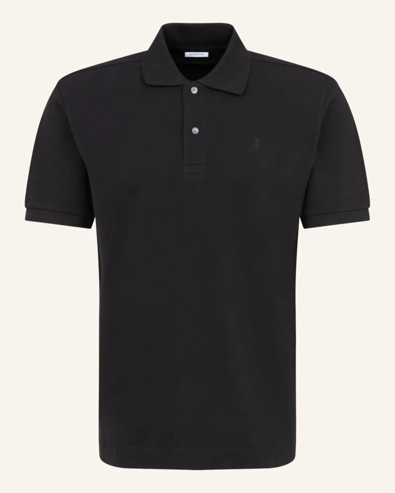 Seidensticker Polo-Shirt, Polo Regular Fit schwarz Schwarz