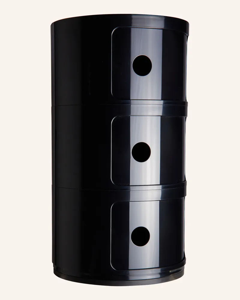 Kartell Beistelltisch Componibili schwarz Schwarz