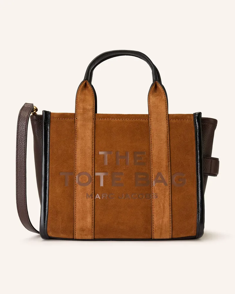 Marc Jacobs Shopper THE SUEDE SMALL TOTE BAG Cognac