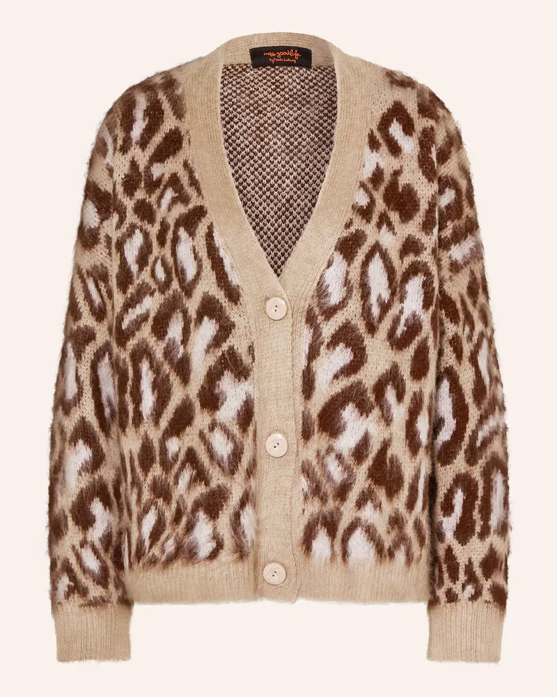 Miss Goodlife Strickjacke mit Alpaka Beige