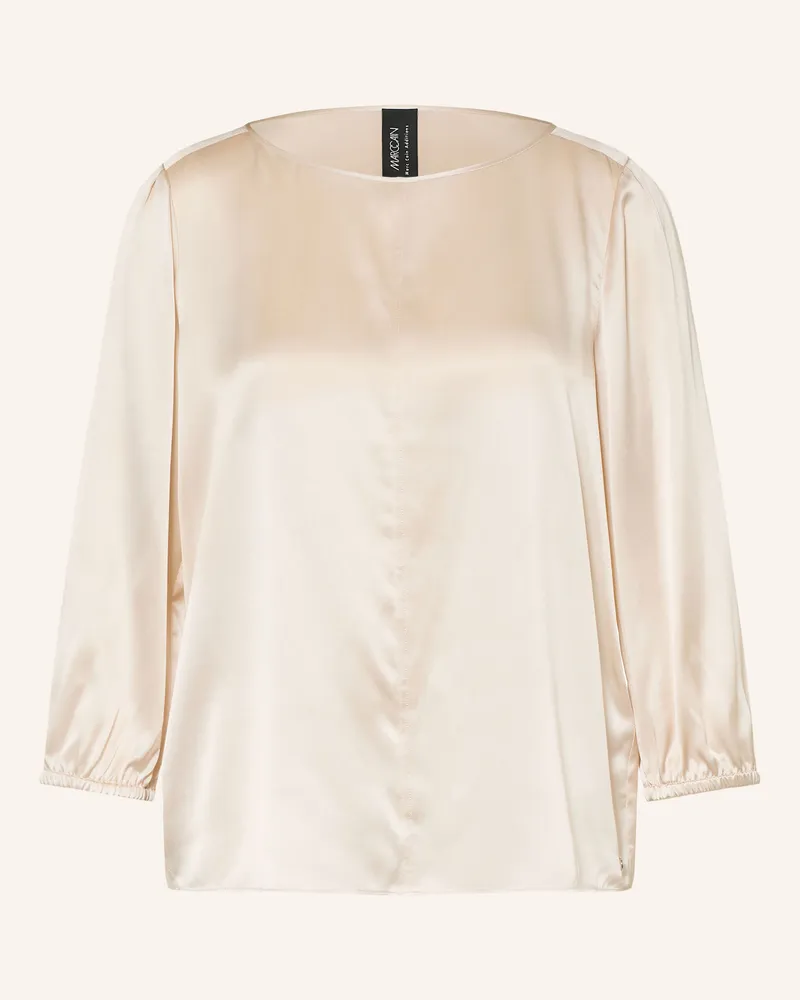Marc Cain Blusenshirt Aus Seide Mit 3/4-Arm beige 153