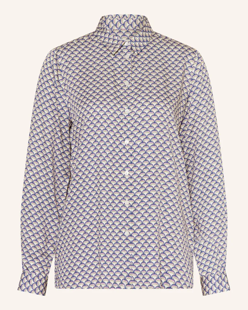 Milano Italy Hemdbluse aus Satin Weiss