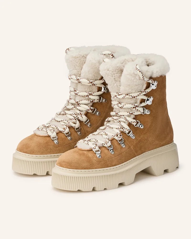 Santoni Schnürboots POLAC Camel