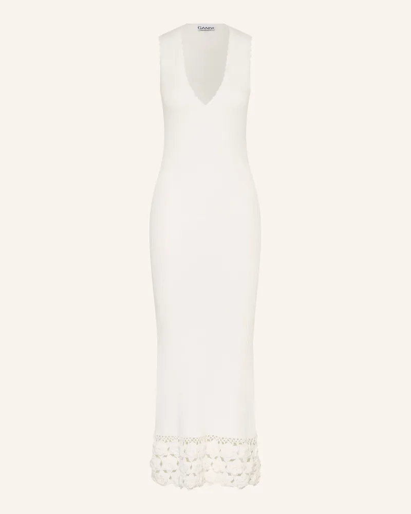 Ganni Strickkleid Weiss