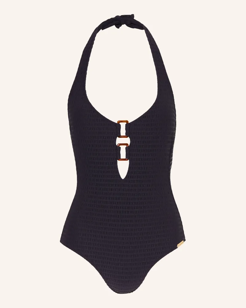 watercult Neckholder-Badeanzug Essential Twist schwarz Schwarz