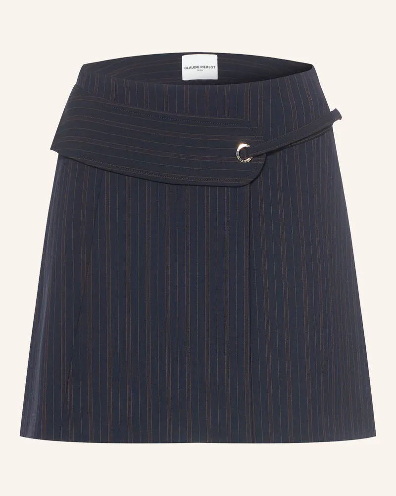 Claudie Pierlot Rock In Wickeloptik blau Dunkelblau