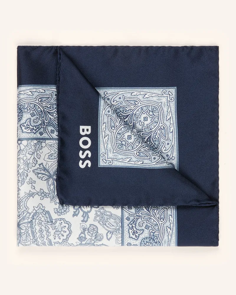 HUGO BOSS Einstecktuch Hellgrau