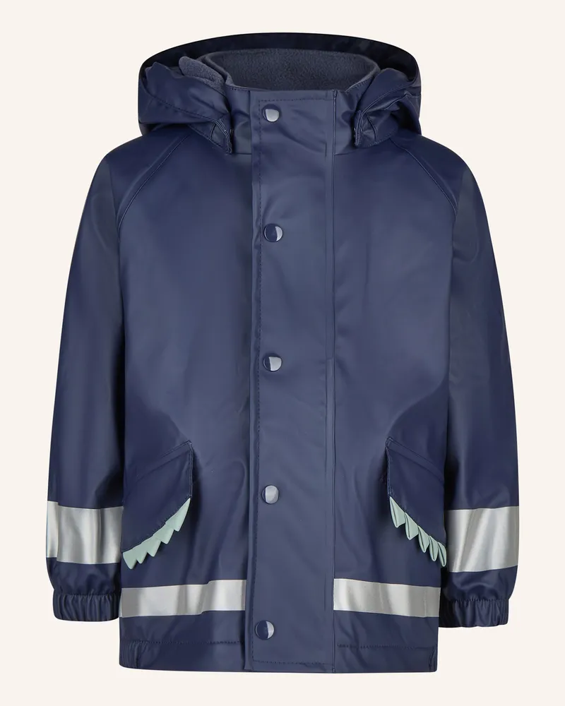 Sterntaler Regenjacke gefüttert Zacken Blau