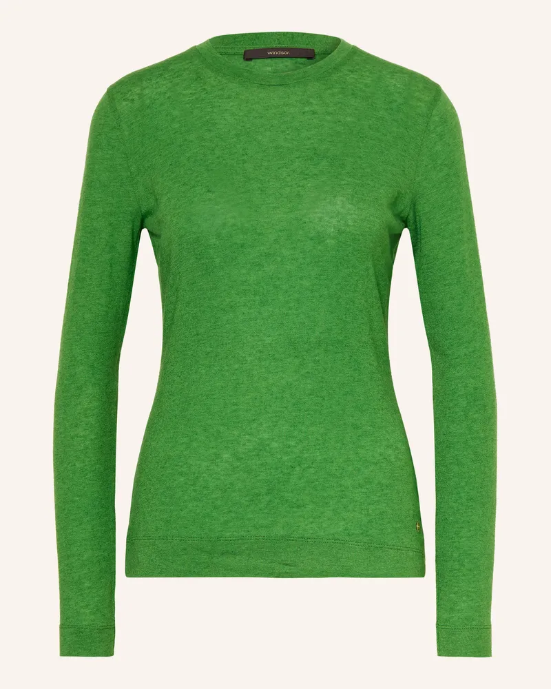 windsor. Longsleeve gruen Grün