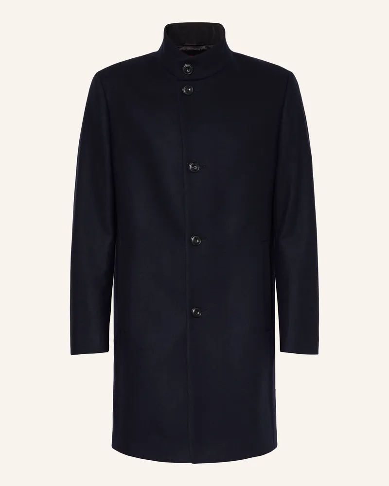 HUGO BOSS Wollmantel Mintrax blau Dunkelblau