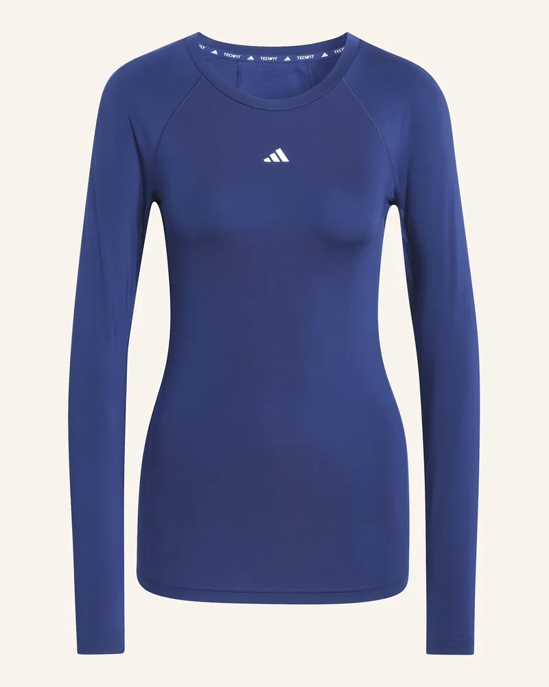 adidas Longsleeve TECHFIT Blau