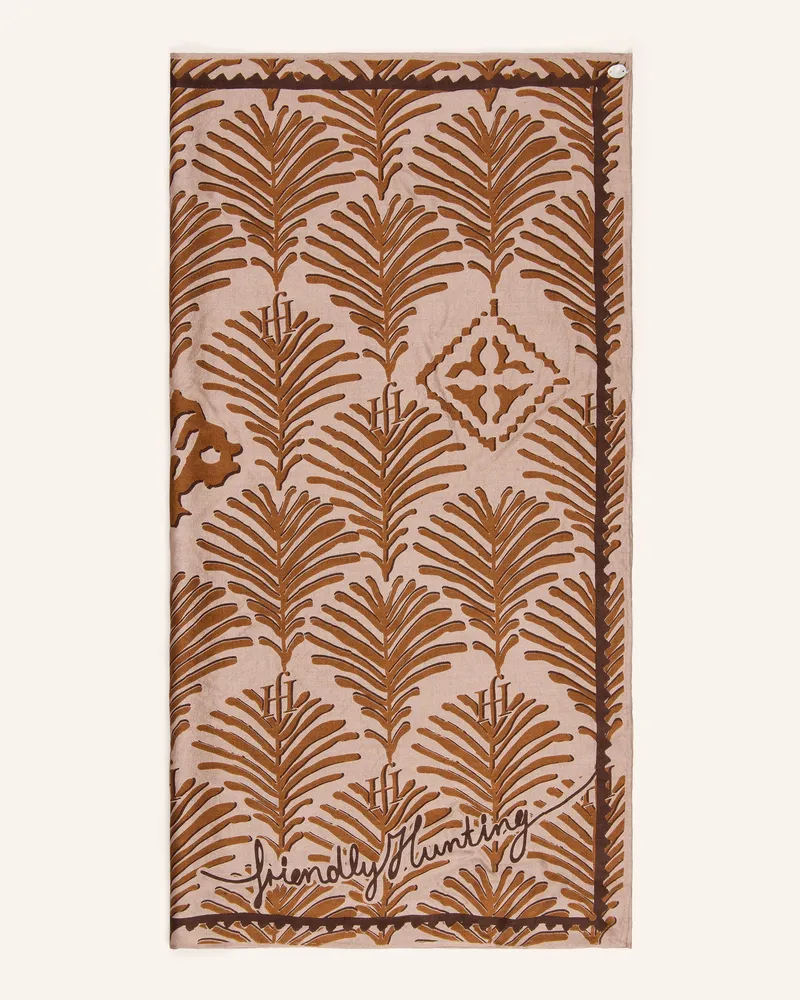 Friendly Hunting Seidentuch beige Hellbraun