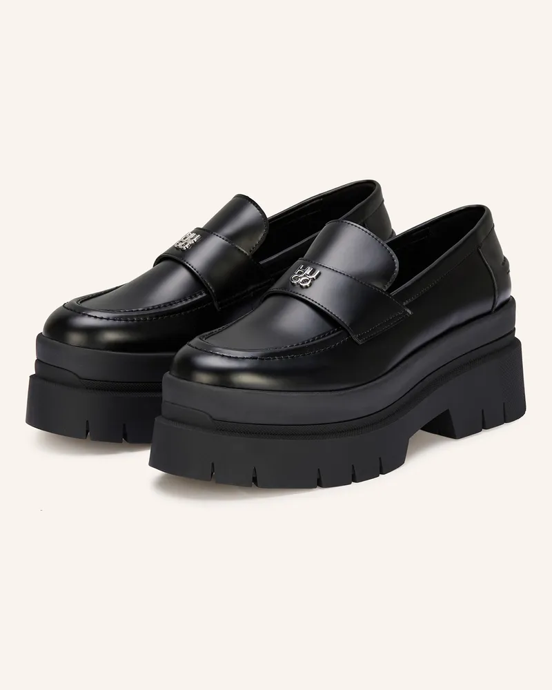 HUGO BOSS Plateau-Slipper KRIS Schwarz