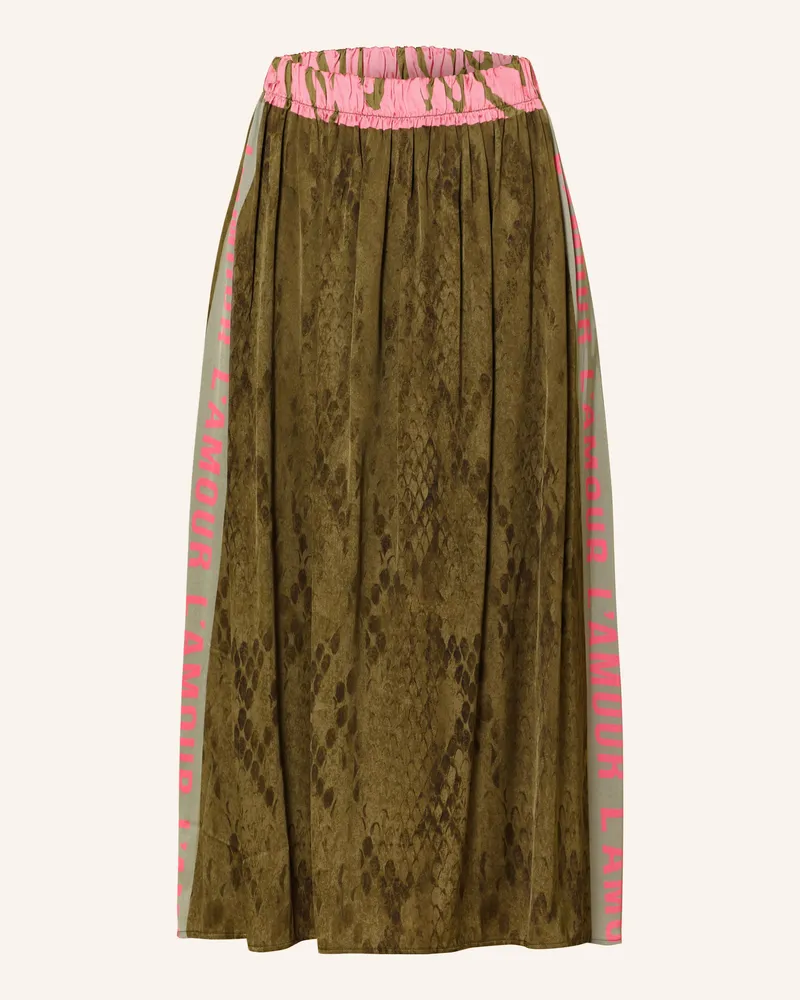 Miss Goodlife Satinrock gruen Khaki