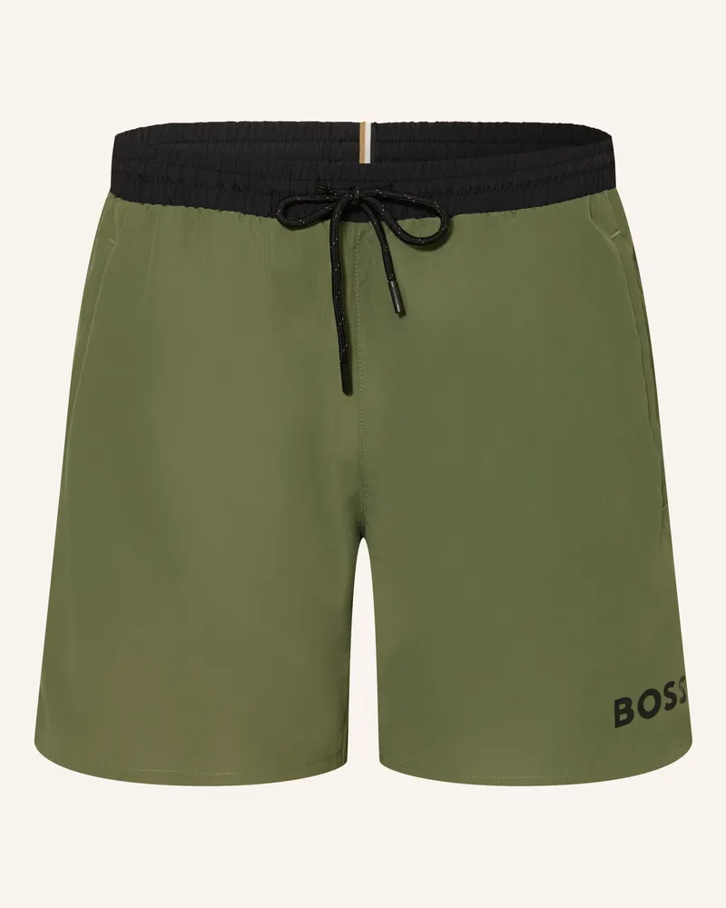 HUGO BOSS Badeshorts STARFISH Oliv