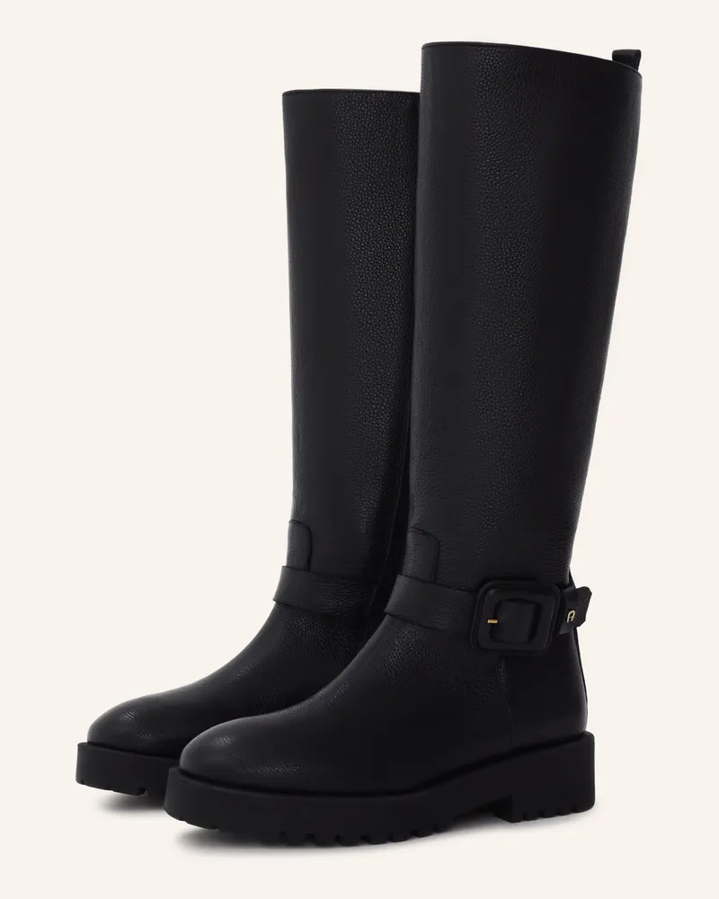 Aigner Knee-High Boot Amira 10a schwarz Schwarz