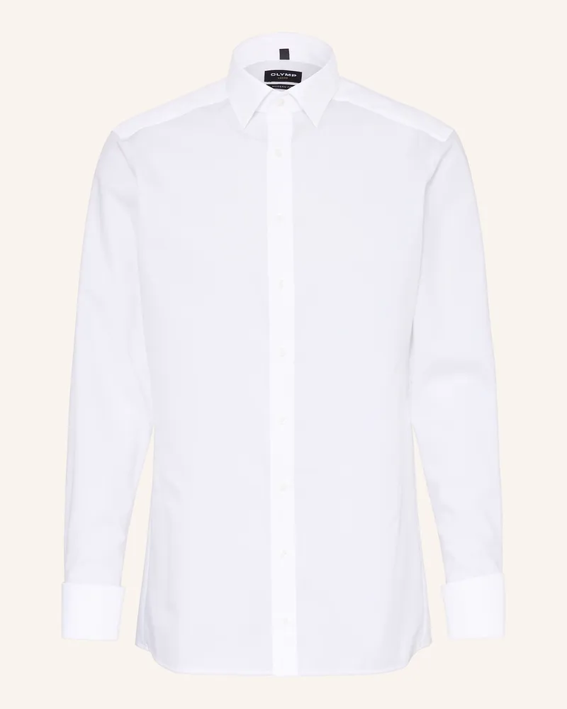 Olymp Hemd Luxor Modern Fit Mit Umschlagmanschette weiss Weiss