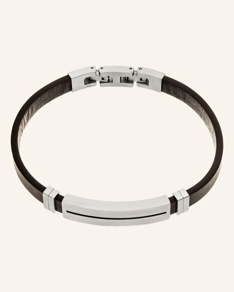 S.Oliver Armband  Aus  Echtleder braun Braun