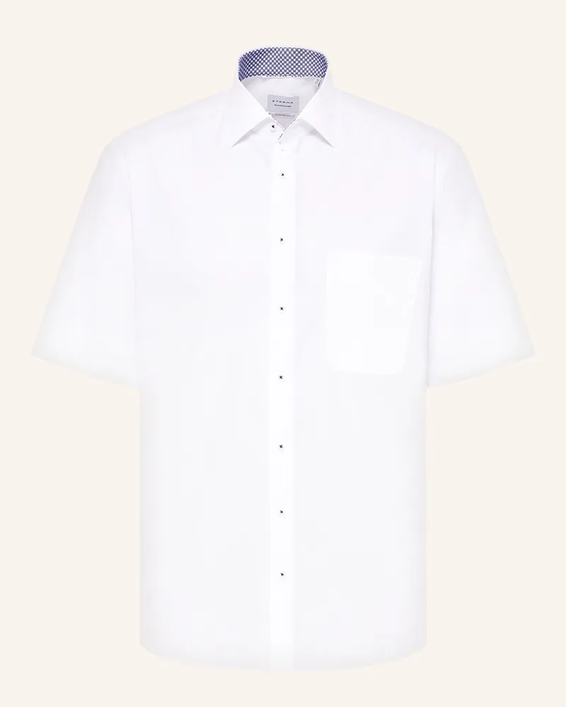 Eterna Kurzarm-Hemd Comfort Fit Weiss